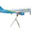 Airbus A320 Commercial Aircraft “GlobalX Airlines” White with Blue and Green Tail “Gemini 200” Series 1/200 Diecast Model Airplane by GeminiJets