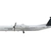 Bombardier Q400 Commercial Aircraft “Porter Airlines” (C-GKQC) White with Black Tail “Gemini 200” Series 1/200 Diecast Model Airplane by GeminiJets