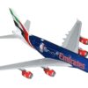 Airbus A380-800 Commercial Aircraft “Emirates Airlines – Official NBA Partner” (A6-EOD) Blue with Tail Graphics “Gemini 200” Series 1/200 Diecast Model Airplane by GeminiJets