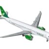 Embraer E190-E2 Commercial Aircraft “Wideroe” (LN-WEA) White with Green Tail “Gemini 200” Series 1/200 Diecast Model Airplane by GeminiJets