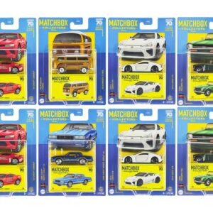 “Collectors” Superfast 2023 Assortment U “70 Years” Special Edition Set of 8 pieces Diecast Model Cars by Matchbox