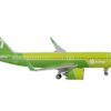 Airbus A320neo Commercial Aircraft “S7 Airlines” Green 1/400 Diecast Model Airplane by GeminiJets