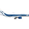 Boeing 777F Commercial Aircraft “AirBridgeCargo” White with Blue Stripes 1/400 Diecast Model Airplane by GeminiJets