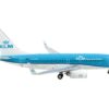 Boeing 737-700 Commercial Aircraft “KLM Royal Dutch Airlines” Blue and White 1/400 Diecast Model Airplane by GeminiJets