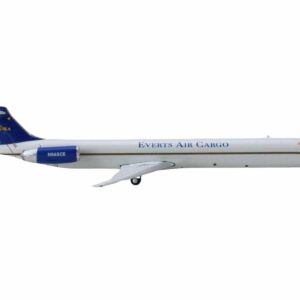 McDonnell Douglas MD-83 Commercial Aircraft “Everts Air Cargo” (N965CE) White with Blue Tail 1/400 Diecast Model Airplane by GeminiJets