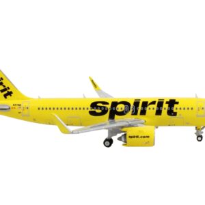 Airbus A320neo Commercial Aircraft “Spirit Airlines” Yellow 1/400 Diecast Model Airplane by GeminiJets