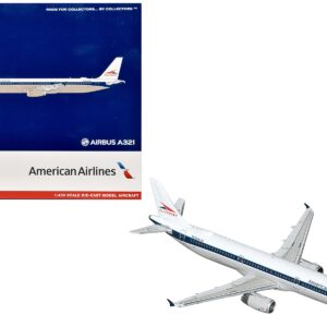 Airbus A321 Commercial Aircraft “American Airlines – Allegheny Heritage” (N579UW) White with Blue Stripes 1/400 Diecast Model Airplane by GeminiJets