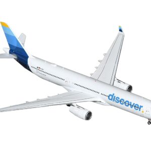 Airbus A330-300 Commercial Aircraft “Discover Airlines” (D-AIKK) White with Blue Tail 1/400 Diecast Model Airplane by GeminiJets