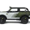 2022 Ford Bronco “By RTR” Silver Metallic and Black with Graphics 1/18 Model Car by GT Spirit