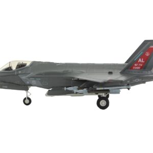 Lockheed Martin F-35A Lightning II Aircraft “Red Tail 187th Fighter Wing Alabama Air National Guard” (2024) United States Air Force “Air Power Series” 1/72 Diecast Model by Hobby Master