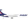 Ilyushin IL-62M Commercial Aircraft “Malev Hungarian Airlines” (HB-JBH) White with Dark Blue Tail 1/200 Diecast Model Airplane by Herpa