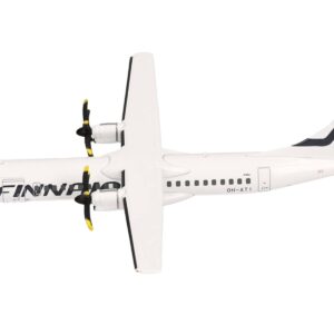 ATR 72-500 Commercial Aircraft “FinnAir” (OH-ATI) White 1/200 Diecast Model Airplane by Herpa