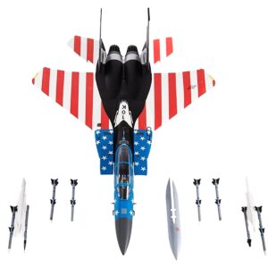 McDonnell Douglas F-15C Eagle Fighter Aircraft “144th Fighter Wing 75th Anniversary Fresno Air National Guard Base California” (2022) United States Air National Guard 1/72 Diecast Model by JC Wings