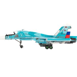 Sukhoi Su-34 Fullback Bomber Aircraft “Ukraine War” (2022) Russian Air Force 1/72 Diecast Model by JC Wings