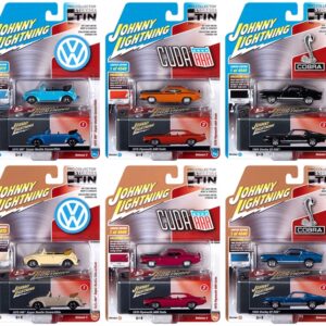 Johnny Lightning Collector’s Tin 2020 Set of 6 Cars Release 3 1/64 Diecast Model Cars by Johnny Lightning