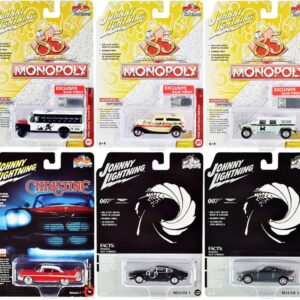 Pop Culture 2020 Set of 6 Cars Release 1 1/64 Diecast Model Cars by Johnny Lightning