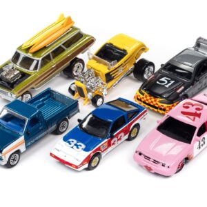 “Street Freaks” 2023 Set A of 6 Cars Release 1 1/64 Diecast Model Cars by Johnny Lightning