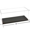 Showcase Acrylic Display Case with Black Synthetic Leather Base “Mijo Exclusives” for 1/18 Scale Models