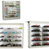 Showcase Wall Mount 5 Tier Display Case White with White Back Panel “Mijo Exclusives” for 1/64-1/43 Scale Models