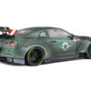 2022 Nissan GT-R (R35) RHD (Right Hand Drive) Liberty Walk 2.0 Body Kit “Army Fighter” “Competition” Series 1/18 Diecast Model Car by Solido