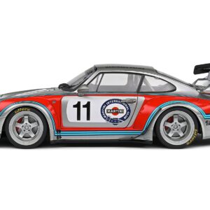 2020 RWB Bodykit #11 “Martini-Kamiwaza Racing” Silver Metallic with Graphics 1/18 Diecast Model Car by Solido