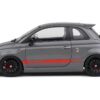 2022 Fiat 695 Abarth XSR Yamaha Record Gray with Red Stripes 1/18 Diecast Model Car by Solido