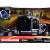 Kenworth W900 Truck Tractor Black 1/32 Diecast Model by New Ray