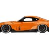 Toyota Pandem GR Supra V1.0 Orange with Black Hood 1/18 Model Car by Top Speed