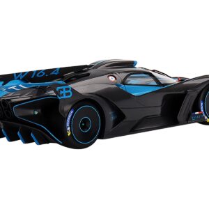 Bugatti Bolide Presentation Version Blue and Black 1/18 Model Car by Top Speed