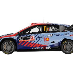 Hyundai i20 N Rally1 Hybrid #11 Thierry Neuville – Martijn Wydaeghe “Hyundai Shell Mobis WRT”  Winner WRC “Monte Carlo Rally” (2024) 1/18 Model Car by Top Speed