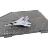 Grumman F-14 Tomcat Fighter Aircraft “VF-2 Bounty Hunters” and Section C of USS Enterprise (CVN-65) Aircraft Carrier Display Deck “Legendary F-14 Tomcat” Series 1/200 Diecast Model by Forces of Valor