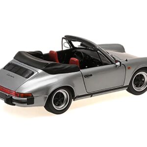 1983 Porsche 911 Carrera Cabriolet 3.2 Gray Metallic 1/18 Diecast Model Car by Minichamps