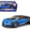 2016 Bugatti Chiron Blue 1/18 Diecast Model Car by Bburago