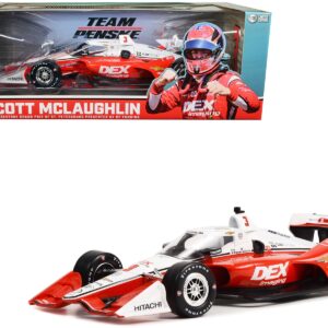 Dallara IndyCar #3 Scott McLaughlin “DEX Imaging” Team Penske (Road Course Configuration) “NTT IndyCar Series” First Win Firestone Grand Prix of St. Petersburg (2022) 1/18 Diecast Model Car by Greenlight