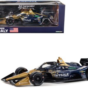 Dallara IndyCar #20 Conor Daly “Bitnile” Ed Carpenter Racing (Road Course Configuration) “NTT IndyCar Series” (2023) 1/18 Diecast Model Car by Greenlight