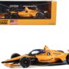 Dallara IndyCar #7 Alexander Rossi “McLaren” Arrow McLaren “60th Anniversary Triple Crown Accolade Indianapolis 500 Livery” “NTT IndyCar Series” (2023) 1/18 Diecast Model Car by Greenlight