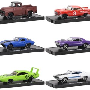 “Auto-Drivers” Set of 6 pieces in Blister Packs Release 77 Limited Edition to 9600 pieces Worldwide 1/64 Diecast Model Cars by M2 Machines