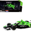 Dallara IndyCar #21 Rinus VeeKay “Risk On International” Ed Carpenter Racing “NTT IndyCar Series” (2024) 1/18 Diecast Model Car by Greenlight