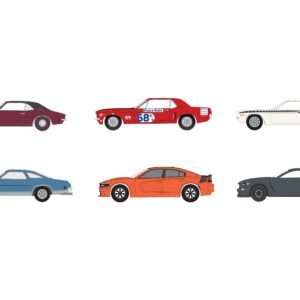 “GreenLight Muscle” Set of 6 pieces Series 29 1/64 Diecast Model Cars by Greenlight