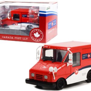 Canada Post LLV Long-Life Postal Delivery Vehicle Red and White 1/18 Diecast Model Car by Greenlight