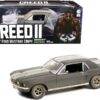 1967 Ford Mustang Coupe Matt Black with White Stripes (Weathered) (Adonis Creed’s) “Creed II” (2018) Movie 1/18 Diecast Model Car by Greenlight