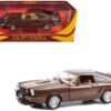 1978 Ford Mustang II King Cobra Dark Brown Metallic with Orange and Gold Hood Stripes 1/18 Diecast Model Car by Greenlight