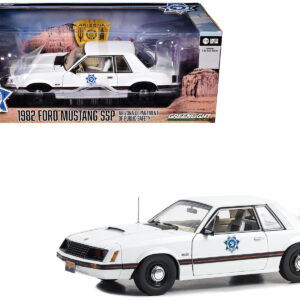 1982 Ford Mustang SSP White “Arizona Department of Public Safety” 1/18 Diecast Model Car by Greenlight