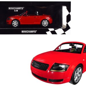 1999 Audi TT Roadster Red Limited Edition to 300 pieces Worldwide 1/18 Diecast Model Car by Minichamps