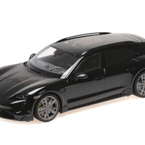 2021 Porsche Taycan CUV Turbo S Black Limited Edition to 480 pieces Worldwide 1/18 Diecast Model Car by Minichamps