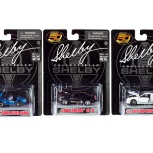 “Carroll Shelby 50th Anniversary” 3 piece Set 2022 Release 1/64 Diecast Model Cars by Shelby Collectibles