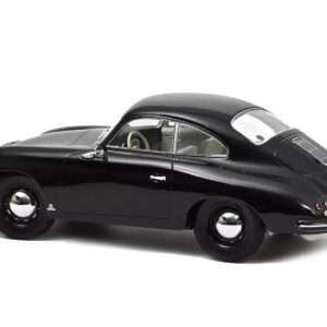 1952 Porsche 356 Coupe Black with White Interior 1/18 Diecast Model Car by Norev