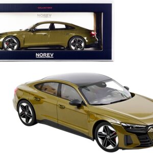 2021 Audi RS E-Tron GT Olive Green Metallic with Carbon Top 1/18 Diecast Model Car by Norev