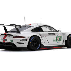 Porsche 911 RSR-19 #91 Gianmaria Bruni – Richard Lietz – Frederic Makowiecki “Porsche GT Team” GTE Pro Winner “24 Hours of Le Mans” (2022) with Acrylic Display Case 1/18 Model Car by Spark