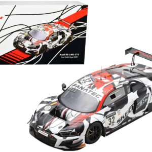 Audi R8 LMS GT3 #32 Dries Vanthoor – Kelvin van der Linde – Charles Weerts 2nd Place 24 Hours of Spa (2021) Limited Edition to 300 pieces Worldwide 1/18 Model Car by Spark